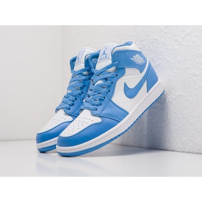 Кроссовки NIKE Air JORDAN 1 Mid цвет Голубой арт. 28108