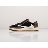 Кроссовки NIKE Air JORDAN 1 Low x Travis Scott цвет Коричневый арт. 22803