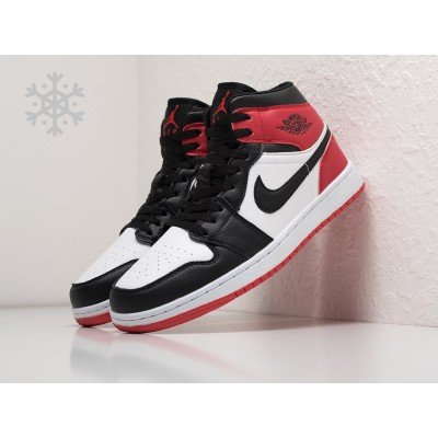 Зимние Кроссовки NIKE Air JORDAN 1 Mid цвет Разноцветный арт. 25572