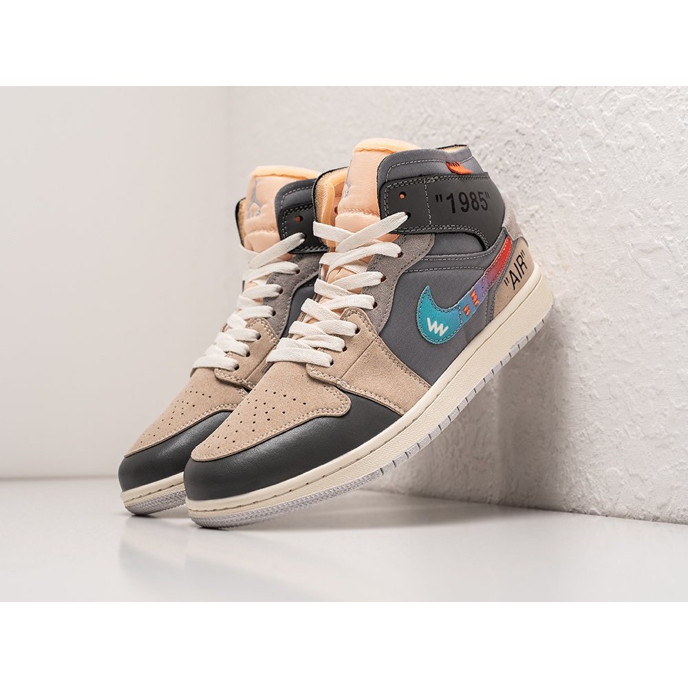 Кроссовки NIKE Air JORDAN 1 Mid x Off-White цвет Белый арт. 37290