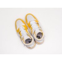 Кроссовки NIKE Air JORDAN 1 Mid x Off-White цвет Желтый арт. 27280