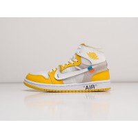 Кроссовки NIKE Air JORDAN 1 Mid x Off-White цвет Желтый арт. 27280