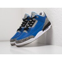 Кроссовки NIKE Air JORDAN 3 цвет Синий арт. 27375