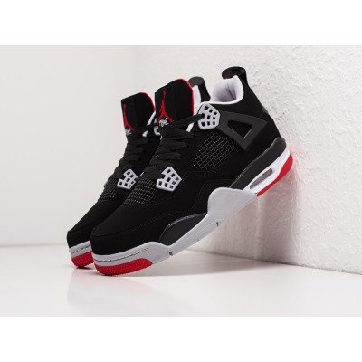 Кроссовки NIKE Air JORDAN 4 Retro цвет Черный арт. 906