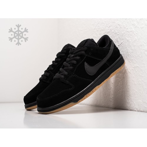 Зимние Кроссовки NIKE SB Dunk Low цвет Черный арт. 33694