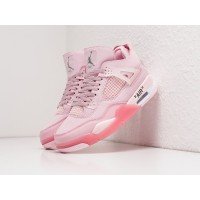 Кроссовки OFF White x NIKE Air JORDAN 4 Retro цвет Розовый арт. 27096