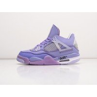 Кроссовки OFF White x NIKE Air JORDAN 4 Retro цвет Фиолетовый арт. 31694