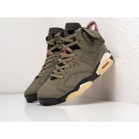 Кроссовки NIKE x Travis Scott Air JORDAN 6 цвет Зеленый арт. 16925