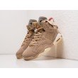 Кроссовки NIKE x Travis Scott Air JORDAN 6 цвет Бежевый арт. 27617