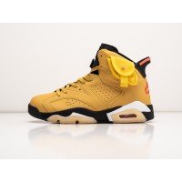 Кроссовки NIKE x Travis Scott Air JORDAN 6 цвет Желтый арт. 34942