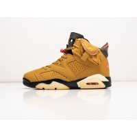 Кроссовки NIKE x Travis Scott Air JORDAN 6 цвет Желтый арт. 34943