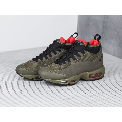 Зимние Кроссовки NIKE Air Max 95 Sneakerboot цвет Зеленый арт. 5345