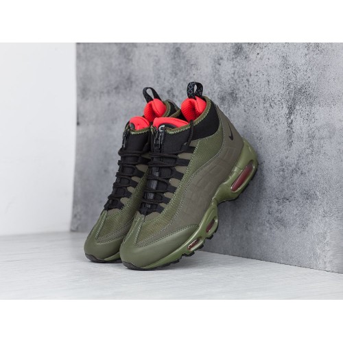 Зимние Кроссовки NIKE Air Max 95 Sneakerboot цвет Зеленый арт. 5345