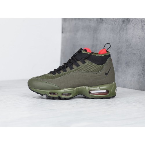 Зимние Кроссовки NIKE Air Max 95 Sneakerboot цвет Зеленый арт. 5345