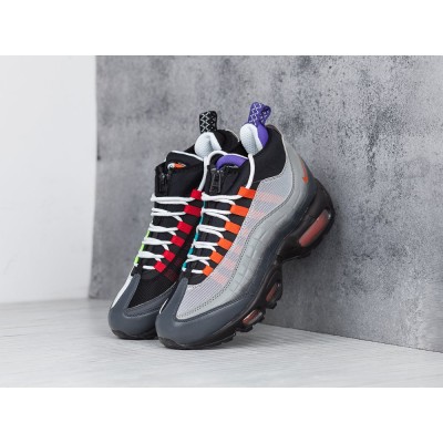 Зимние Кроссовки NIKE Air Max 95 Sneakerboot цвет Серый арт. 5663