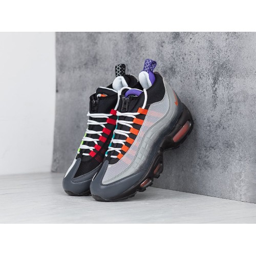 Зимние Кроссовки NIKE Air Max 95 Sneakerboot цвет Серый арт. 5663