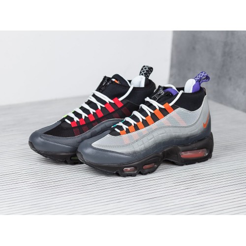 Зимние Кроссовки NIKE Air Max 95 Sneakerboot цвет Серый арт. 5663