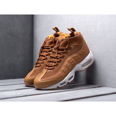 Зимние Кроссовки NIKE Air Max 95 Sneakerboot цвет Коричневый арт. 11782