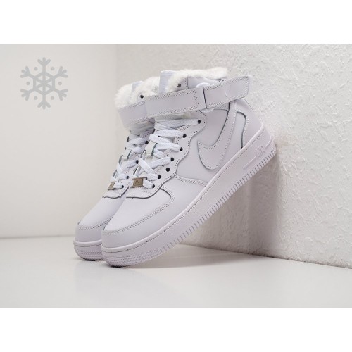 Зимние Кроссовки NIKE Air Force 1 Mid цвет Белый арт. 27221