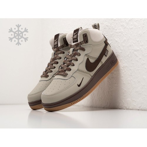 Зимние Кроссовки NIKE Air Force 1 Mid цвет Серый арт. 39403