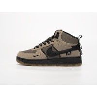 Зимние Кроссовки NIKE Air Force 1 Mid цвет Бежевый арт. 43546