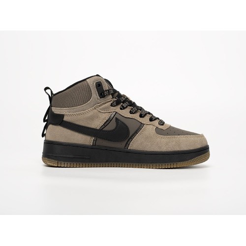 Зимние Кроссовки NIKE Air Force 1 Mid цвет Бежевый арт. 43546