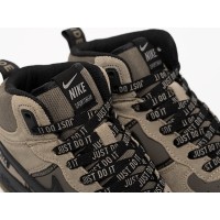 Зимние Кроссовки NIKE Air Force 1 Mid цвет Бежевый арт. 43546