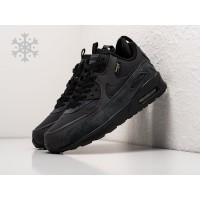 Зимние Кроссовки NIKE Air Max 90 цвет Черный арт. 33021