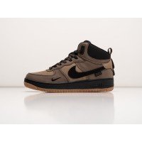 Зимние Кроссовки NIKE Air Force 1 Mid цвет Коричневый арт. 38660