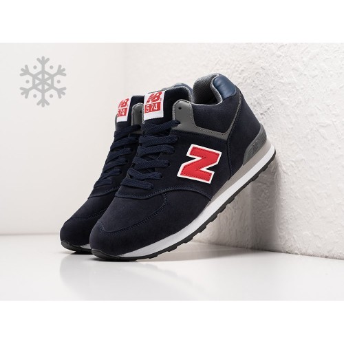 Зимние Кроссовки NEW BALANCE 574 Mid цвет Синий арт. 38841