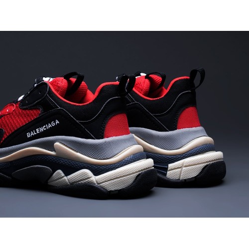 Кроссовки BALENCIAGA Triple S цвет Красный арт. 12986