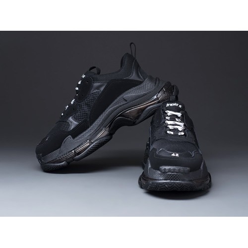 Кроссовки BALENCIAGA Triple S Сlear Sole цвет Черный арт. 15979