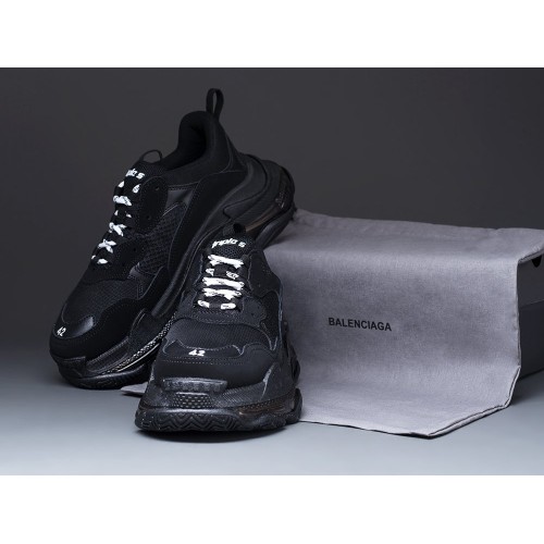 Кроссовки BALENCIAGA Triple S Сlear Sole цвет Черный арт. 15979