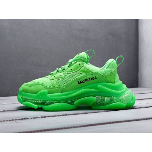 Кроссовки BALENCIAGA Triple S Сlear Sole цвет Зеленый арт. 16285