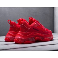 Кроссовки BALENCIAGA Triple S Сlear Sole цвет Красный арт. 16287