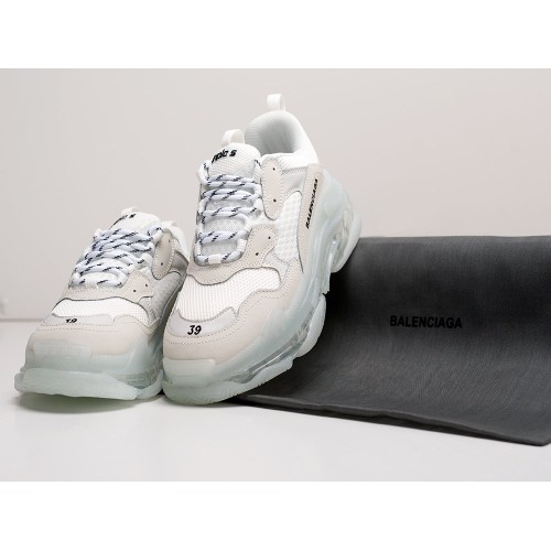 Кроссовки BALENCIAGA Triple S Сlear Sole цвет Белый арт. 19075