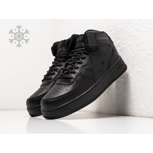 Зимние Кроссовки BAPE Sta Force 1 High цвет Черный арт. 39537