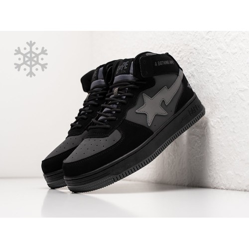 Зимние Кроссовки BAPE Sta Force 1 High цвет Серый арт. 39539