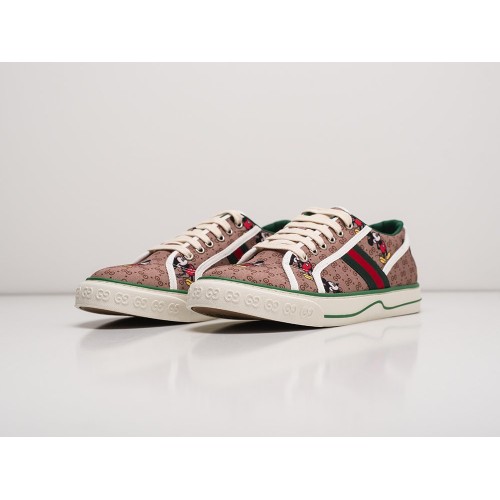 Кроссовки GUCCI Tennis 1977 Low цвет Коричневый арт. 27630