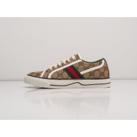 Кроссовки GUCCI Tennis 1977 Low цвет Коричневый арт. 27632