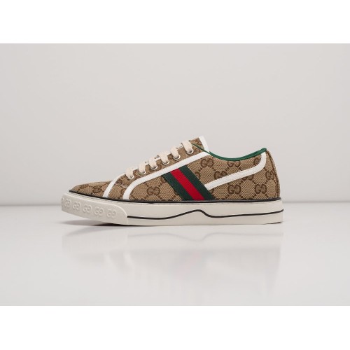 Кроссовки GUCCI Tennis 1977 Low цвет Коричневый арт. 27632