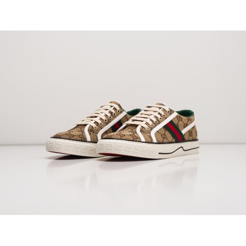 Кроссовки GUCCI Tennis 1977 Low цвет Коричневый арт. 27632