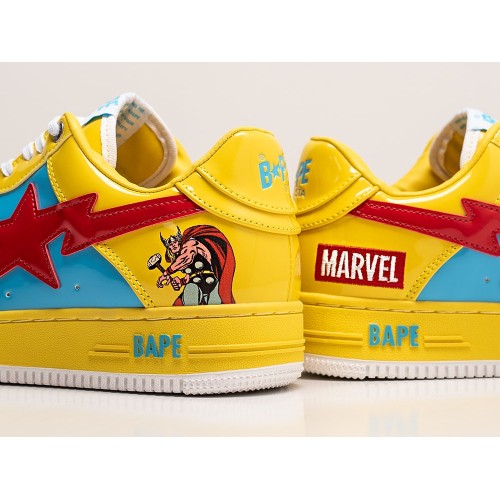 Кроссовки Marvel x BAPE Sta Force 1 low цвет Желтый арт. 35870