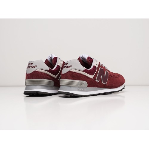 Кроссовки NEW BALANCE 574 цвет Бордовый арт. 27046