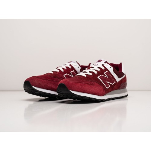 Кроссовки NEW BALANCE 574 цвет Бордовый арт. 30087