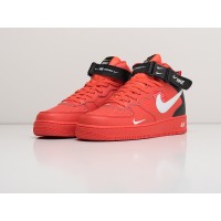 Кроссовки NIKE Air Force 1 07 Mid LV8 цвет Красный арт. 13829