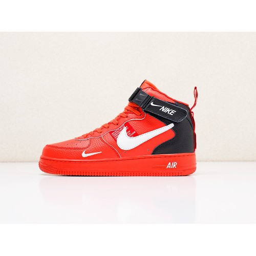 Кроссовки NIKE Air Force 1 07 Mid LV8 цвет Красный арт. 13831