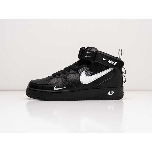 Зимние Кроссовки NIKE Air Force 1 07 Mid LV8 цвет Черный арт. 17147