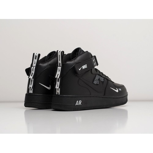 Зимние Кроссовки NIKE Air Force 1 07 Mid LV8 цвет Черный арт. 32918