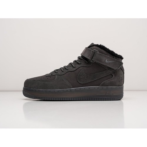 Зимние Кроссовки NIKE Air Force 1 Hi цвет Черный арт. 32879